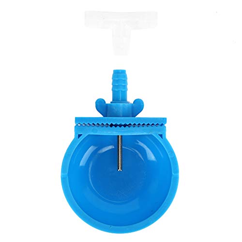 SUNGOOYUE Drinker, Stainless Steel and Plastic Waterer, 10 Sets Auto Watering Drinker System, 6.5 X 2 Cm Bowls for Commercial Farm Cage Bunny Feeding