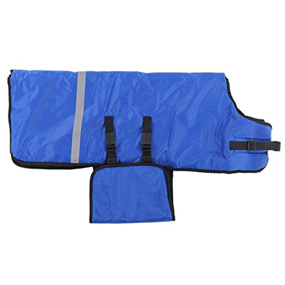 Calf Cow Warm Clothes Made of Oxford Fabric and Windproof with Reflective Strips for Night Inspection Abdomen Strap and Leg Buckles for Wearing