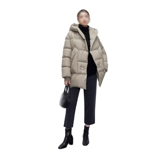 Women's Winter Windproof Down Jackets Goose Jacket for Women Mid Length - size: Large