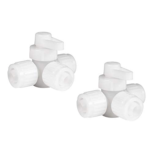 RecPro 1/2" Flair-It T Fitting – PEX & Gray Tubing Plastic Tee Connector | No Crimp RV Plumbing Fitting | Leak Resistant (2 Fittings) - size: 2 Fittings