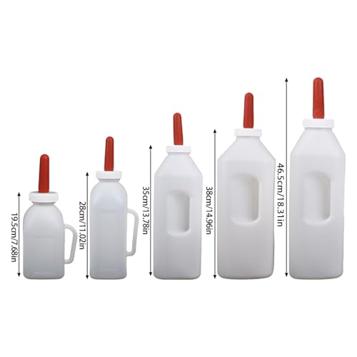 1-5L Calf Milk Feeders Bottle Holders for Easy Feeding with Detachable Nipple Lamb Bottle Silicone Nipple Milk Feeder for Calves - color: 3 Liters