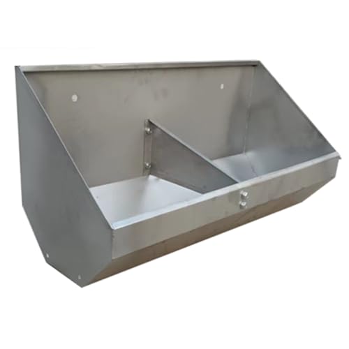 Multi-Animal Feeder Trough for Pigs, Sheep & Poultry - No-Spill Hay & Grain Dispenser with Outdoor Slope Design - 0.7m, 2-Hole Farm Equipment for Efficient Feeding - size: 0.7meter/2hole