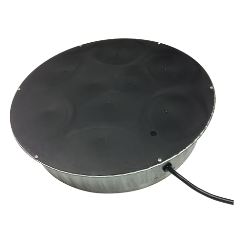 Farm Innovators Heated Base for Double Wall Metal Founts Poultry Waterer, 125W Outdoor Water Bowl Heater for Chickens, Turkeys, Ducks, and Geese