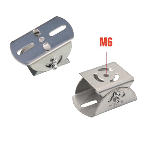 Universal Wall Pole Joint Mount Adaptor, Universal CCTV Camera Mount Bracket Adjustable Extension Adapter for CCTV Surveillance Camera (2D Stainless Steel Mount Adapter) - size: 2D Stainless Steel Mount Adapter