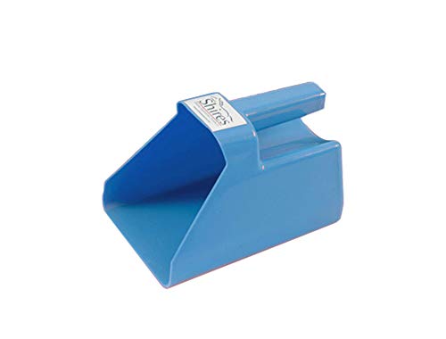 Shires Plastic Large Feed Scoop - 2 Quart Heavy-Duty Durable Plastic Scoop for Horse Feed and Pet Kibble Blue - color: Blue