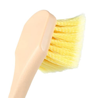 Mr. Detroit - 20" Long Handle Wash Brush w/Heavy Duty Scrub Brush with Non-Slip Long Handle for All Wheels Tire, Like Automobile, Motorcycle, Bicycle and Ship