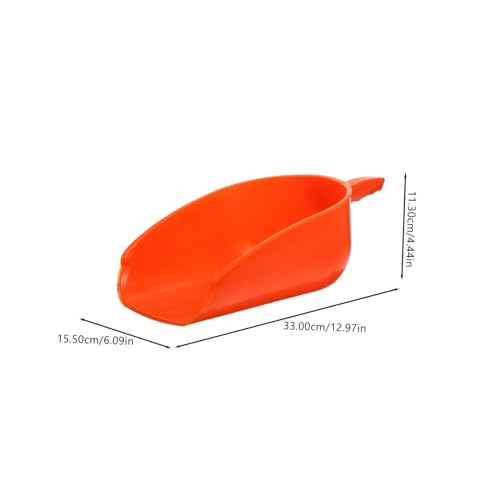 Kisangel Farm Feeding Scoop Livestock Feed Shovel Comfortable Handle Reusable Plastic for Chicken Poultry