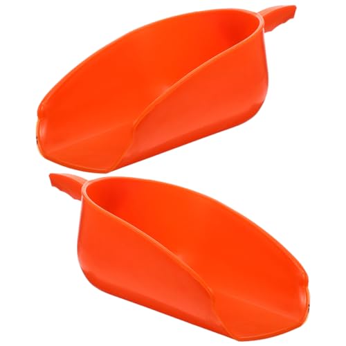 balacoo 2pcs Reusable Shovel Ergonomic Handheld Garden Scoop for Poultry Thicken Design for Easy Cleaning and Comfortable Use Lightweight Farm Tool for Livestock Feeding