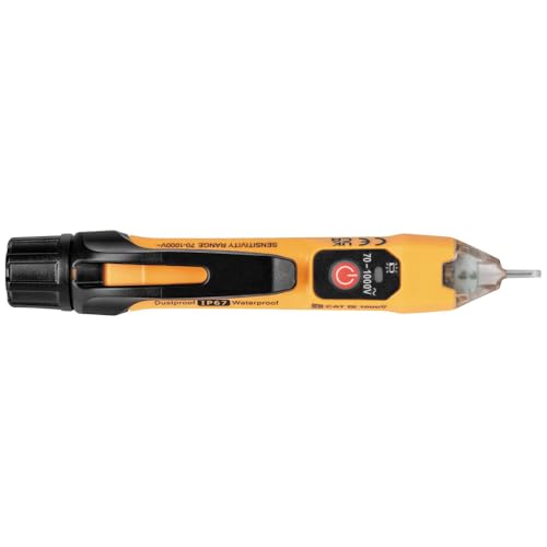 Klein Tools NCVT1XT Voltage Tester, Non-Contact Low Voltage Test Pen, 70V to 1000V AC, Durable IP67 Tester is Dustproof and Waterproof