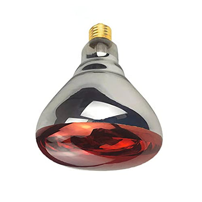 2 Pack 250W Heat Lamp Red Infrared Bulbs Glass Lamp Bulb for Food Service, Brooder Bulb, Chicks, Pet, Bathroom, Light Therapy Use E26 Base, Flood Light Heat Lamp. - color: Red-250w