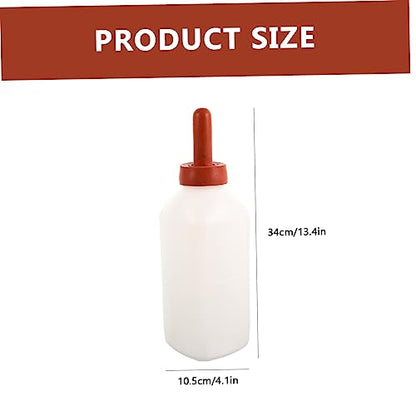 Calf Milk Feeding Bottle for Livestock 2L Thick Vertical Nursing Bottle Sturdy for Newborn Calves and Livestock Feeding