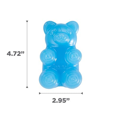 Outward Hound Gummiez Bear Dog Toy & Treat Stuffer, 4.7″ x 3″ Blue Raspberry-Scent Interactive Chew for Dogs, Promote Healthy Teeth, Gums & Mental Enrichment, Reduce Boredom & Support Dental Health - color: Bear