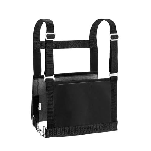 Black Exhibitor Number Harness Adjustable Show Number Holder for 4-H/FFA, Sheepdog Trials, Breed Shows
