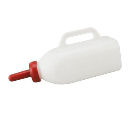 2L Calf Bottle, Thicken Leakproof Silicone Screw Nipple Calf Nursing Feeding Bottle with Hand Grip Handle Milk Pot Goats Feeder Livestock Supplies for Farm Pasture Equipment (Upright Milk Pot) - style: Upright Milk Pot