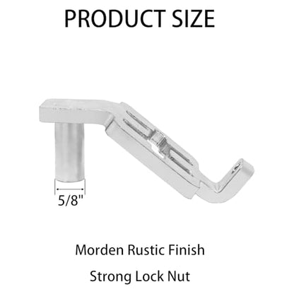 2-Pack T-Post Gate Hinge Kit, Heavy Duty 1-3/8" U-Bolt Clamps, Chain Link Fence Gate Hinge for Metal Posts & Chain Link Gates – Farm & Backyard Use (4)