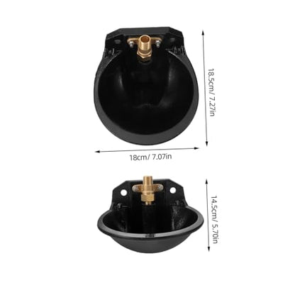 SUPVOX Large Capacity Automatic Waterer for Livestock Durable Cast Cow Water Bowl with Valve for Cattle Sheep Horses and Pigs Outdoor Water Feeder