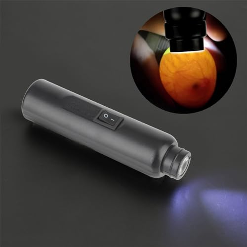 LED Egg Candler, Rechargeable Bright Cool Light Egg Checker Tester Auto Mini Incubator for Monitoring Experiment Exclusive