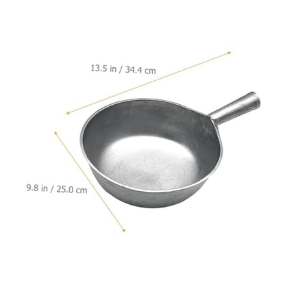 Aluminum Water Scoop Ladle Short Handle Deep Retro Water Spoon for Livestock Feeding and Kitchen Use Home Supply Cooking Utensil Style