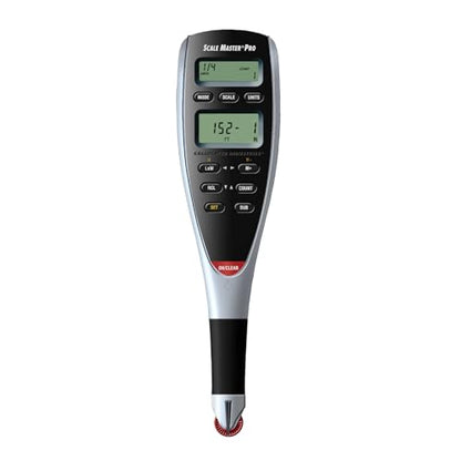Calculated Industries Scale Master Pro 7.3-Inch Digital Plan Measure (6025) | 72 Built-in US Imperial and Metric Scales, 6 Custom Scales for Out-of-Scale Plans