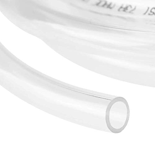 YOUHO 10 Feet PVC- 1/4" ID Clear Vinyl Tubing Food Grade Multipurpose Tube for Beer Line, Kegerator, Wine Making, Aquaponics, Air Hose - color: 10 Feet, size: 1/4" ID