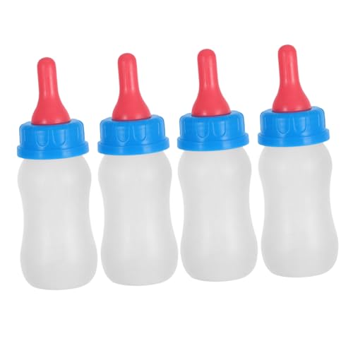 Levemolo 4pcs Small Animal Feeding Milk Bottles Sheep Piglet Lamb Nursing Bottles Feeder Bucket