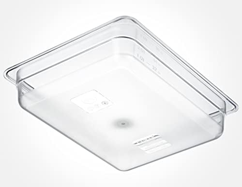 CURTA 6-Pack 1/2 Size 2.5" Deep NSF Polycarbonate Food Pans | Dishwasher & Freezer Safe Clear Container for Prep Tables, Buffet, Salad Bar, Commercial & Home Kitchen - color: 1/2 Size, size: 2-1/2" Deep