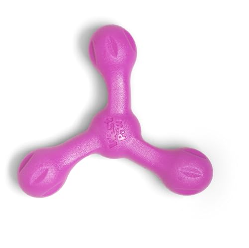 WEST PAW Zogoflex Air Skamp Tug-of-War Stick Dog Chew Toy – Hollow, Squishy Interactive Toy for Dogs, Puppies – for Chewing, Catch, Carry, Fetch, Dishwasher Safe, Latex-Free, Large 8.5", Hot Pink - color: Hot Pink