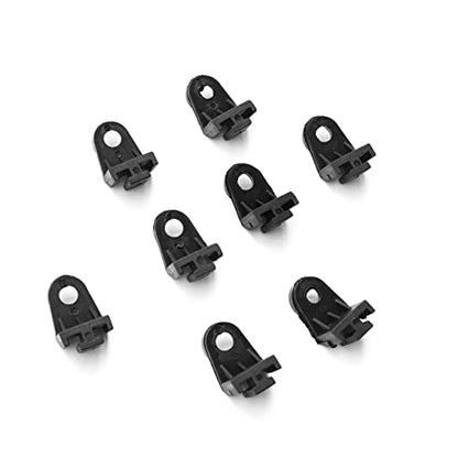 8PCS Universal Electric Radiator Fan Mounting Kit, L-Shape Fan Bracket Feet Mount Legs Install Tab Plastic Electric Engine Intercooler Cooling Fan Mounting Tabs