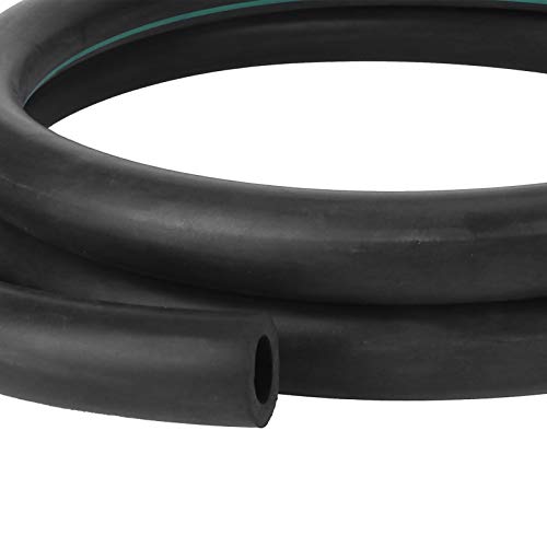 G3 / 8 Milking Machine Hose 3 Meter | Food - Grade Black Rubber Replacement Tube | Abrasion & Pressure Tolerant for Livestock Dairy Farm | Milk Collector to Bucket Pipe