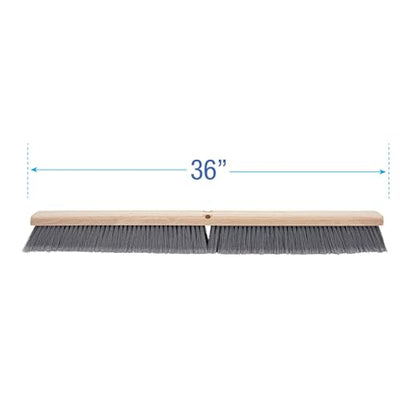 Boardwalk 20436 Floor Brush Head, 3" Gray Flagged Polypropylene, 36"