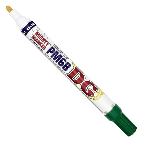 PM-68 DG Paint Markers, Heavy Duty Industrial Paint Markers, Ketone-Based, Xylene Free, Quick Dry, Degrease Resistant, Made in USA, Green 8 Pack - color: Green