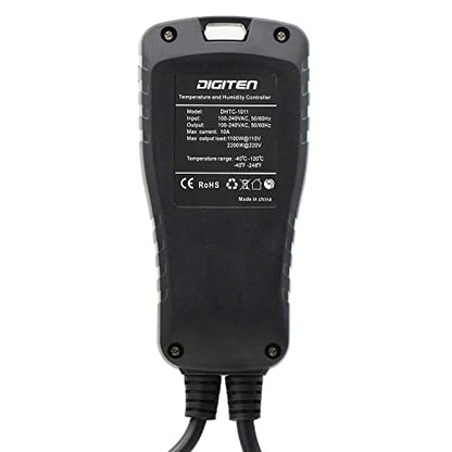 DIGITEN DHTC-1011 Temperature and Humidity Controller Outlet Plug in Thermostat Humidistat Reptile Humidity Controller Greenhouse Thermostat Heating Cooling Humidifier Dehumidifier