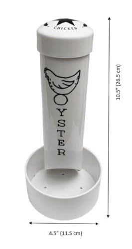 Chicken Oyster Shell Feeder and Grit Feeder Combo