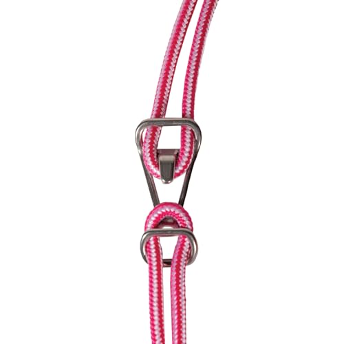 Professional's Choice Easy On Rope Halter W/Lead - color: Pink, size: Pony