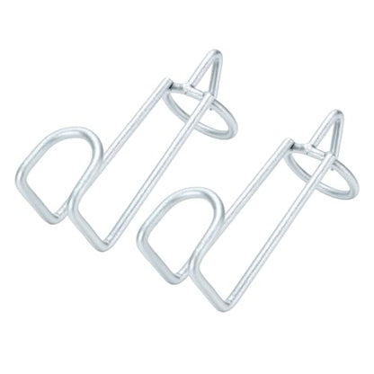 2Pcs Horse Feed Bucket Hooks, Heavy Duty Metal Stall Stable Hanger for Barn Fence Livestock Accessories, with Weather Proof Coating for Equestrian Water Holder