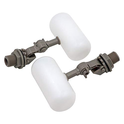 2 Pcs Float Valve 1/2 or 3/4 Water Float Valve with Adjustable Arm Automatic Fill for Livestock Water Tank Fountains (1/2 Inch) - size: 1/2 Inch