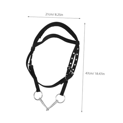 Adjustable Rope Halter Comfortable Nylon Material Matching Rope for Equestrian Training Travel and Everyday Use