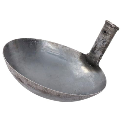 Thickened Iron Ladle Spoon with 21cm Long Handle, Reusable Water Scoop for Gardening and Industrial Use, Sturdy Iron Water Ladle for Cooking and Livestock Feeding