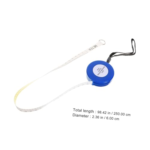 Animal Measuring Tape 2.5m for Pig Weight and Horse Girth Measurement, Flexible Blue Tape Measure for Cattle, Goat, and Livestock Body Size Measurement Style