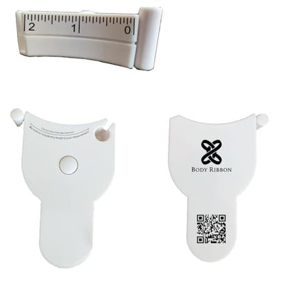 Body Ribbon 80-Inch Automatic Retractable Measuring Tape, 2-Inch Wide Dual Scale Tape for Body Measurement, Fitness Tracking & Tailoring