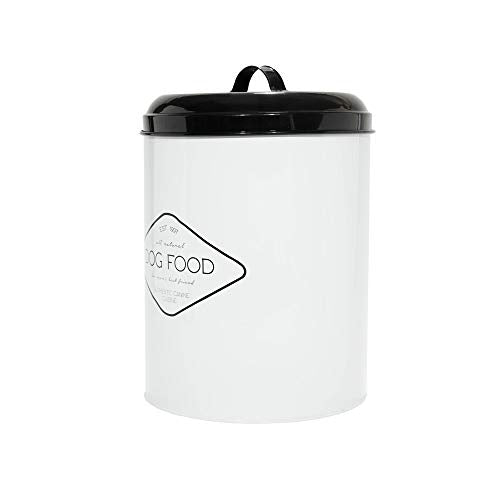 Amici Pet Buster All Natural Canister, Metal Storage Container with Handle Lid & Silicone Gasket Seal, Minimal Countertop Food Bin for Pantry, Pet Treats & Kitchen Dry Goods - 272 Oz (10.5"L x 14"H)