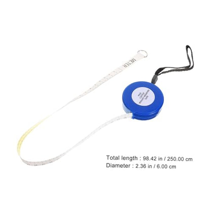 Animal Weight Tape Measure 2.5M Flexible Blue Tape for Cattle Pig Sheep Girth and Body Measurement Livestock Measuring Tool for Farm Use Style