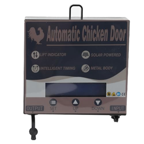 Kikumi Automatic Chicken Hen Door with Time Chicken Doors Roll Up Curtain for Duck Goose