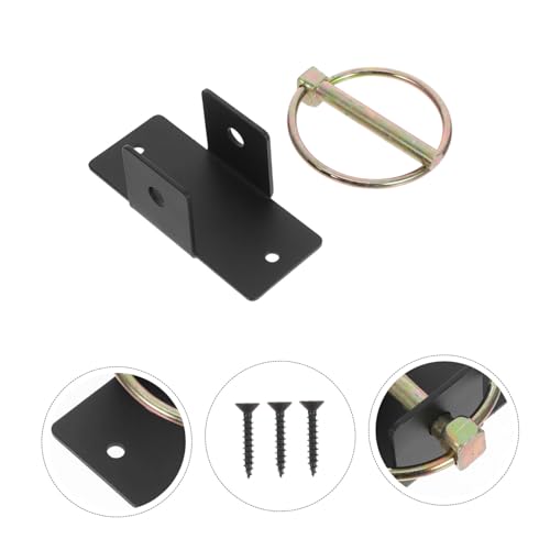Heavy Duty Steel Grain Bucket Holder Featuring Locking Pin Design for Livestock Feeding Routines Wall Mount Horse Bucket Hanger and Slow Hay Bags