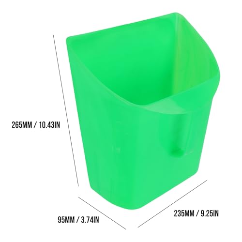 Asixxsix Enclosed Feed Scoop, Large Plastic Grains Scoop with Sturdy Handle for Horse Chicken Livestock Animal Dry Food Kitchen Restaurant