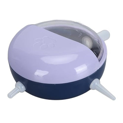 FILFEEL Pet Nursing Bottle with 5 Nipples and Lid, Silicone Puppy Kitten Milk Feeder Bowl, Choking Prevention Breastfeeding Device for Newborn Dogs Cats Small Animals, - color: Purple