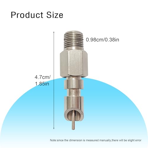 Threaded Stainless Steel Rabbit Water Nipples Automatic Rodent Watering System Kit Animal Breeding Supplies (6PCS)
