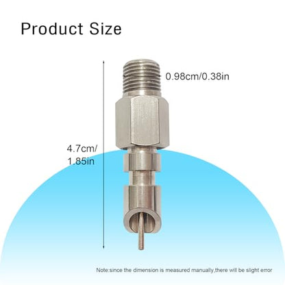 Threaded Stainless Steel Rabbit Water Nipples Automatic Rodent Watering System Kit Animal Breeding Supplies (6PCS)