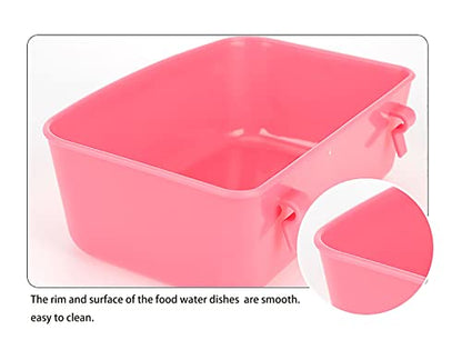 12 Pack Rabbit Feeder Waterer Chicken 15OZ Guinea Pig Cage Bowl Food Water Hanging Watering Container Feeding Dish Coop Cup Treats Drinker for Pigeon Dove Puppy Cat Bird Bath Basin Hamster Bed - size: Pack of 12