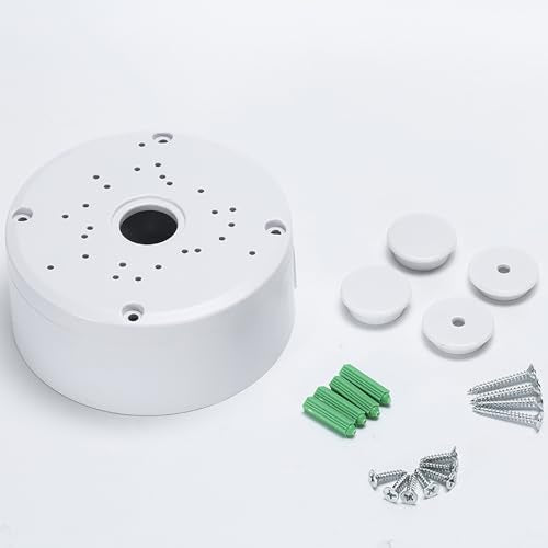 Universal Bullet Security Camera Junction Box Mount Bracket Plastic Rainproof Junction Box Mount Bracket for IP Camera Electric Enclosure, Indoor/Outdoor Wall Cable Junction Base Boxes (3 Pack) - size: 3 PACK